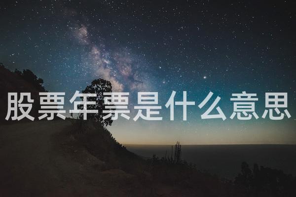 股票年票是什么意思